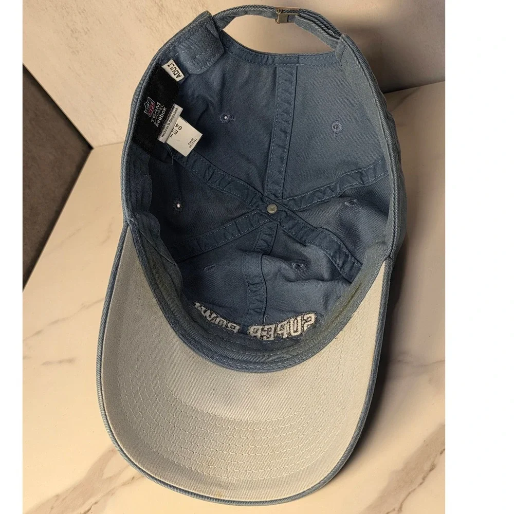 Reebok NFL Super Bowl XLVI Indianapolis 2012 Hat Blue Adjustable Dad Cap Mens